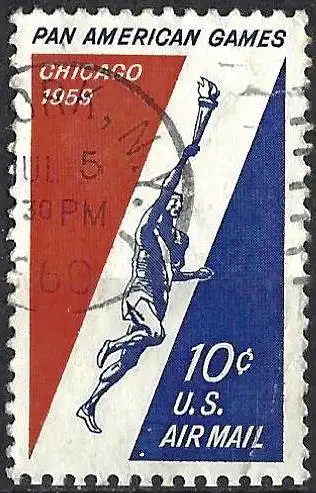 USA 1959 - Mi 759 - YT Pa 54 - Panamerikanische Sportspiele - Luftpost