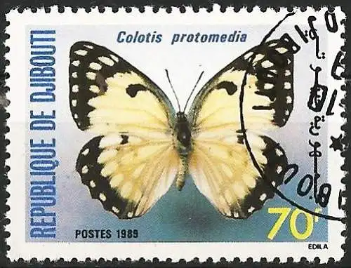 Djibouti 1989 - Mi 518 - YT 649 - Schmetterling