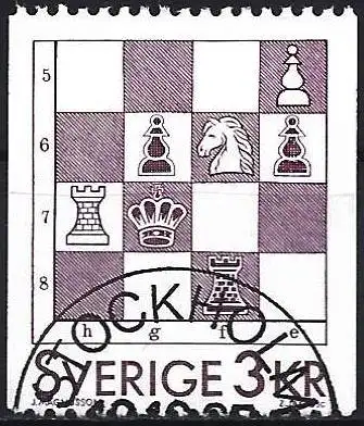 Schweden 1985 - Mi 1359 - YT 1341 - Brettspiel : Schach