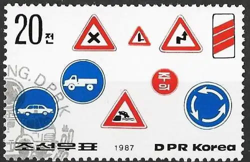 Korea-Nord 1987 - Mi 2823 - YT 1868 - Verkehrssicherheit