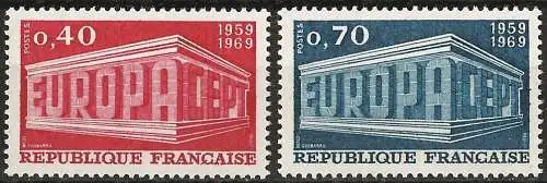 Frankreich 1969 - Mi 1665/66 - YT 1598/99 - Europa CEPT - MNH