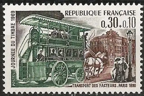 Frankreich 1969 - Mi 1659 - YT 1589 - Postkutsche - MNH