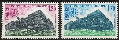 Frankreich 1978 - Mi CE 23/24 - YT S 58/59 - Diensmarke : Europäischer Rat - MNH - Komplette Serie