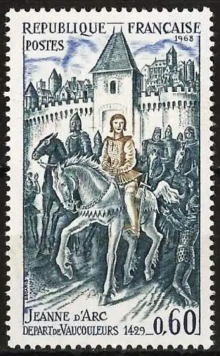 Frankreich 1968 - Mi 1646 - YT 1579 - Jeanne d'Arc - MNH