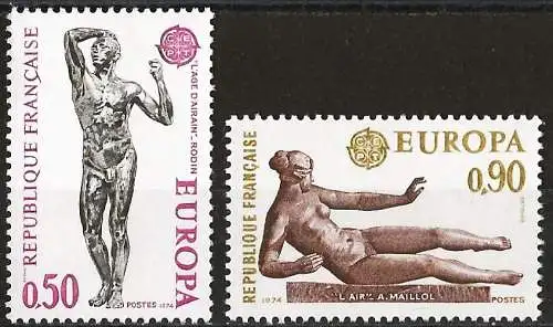 Frankreich 1974 - Mi 1869/70 - YT 1789/90 - Europa CEPT - MNH