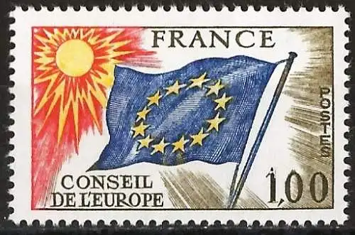 Frankreich 1976 - Mi CE 19 - YT S 49 - Europäische Flagge - MNH 