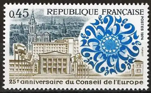 Frankreich 1974 - Mi 1872 - YT 1792 - Europarat - MNH