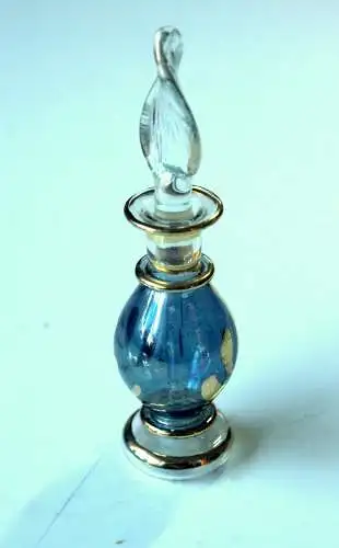 Sehr dekorativer Parfümflacon aus Glas, Vintage aus den 1970ern