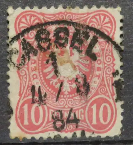 Deutsches Reich 1879 Nr 41 Falz / Gummimängel / * Rundstempel (Datum und/oder Ort klar)