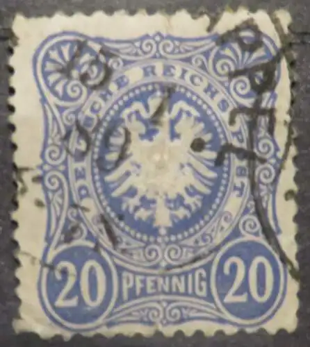 Deutsches Reich 1879 Nr 42 Falz / Gummimängel / * Gestempelt (Posten)