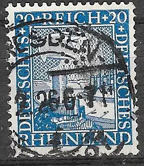 Deutsches Reich 1925 Nr 374 Ohne Gummierung (*) Rundstempel (Datum und/oder Ort klar)