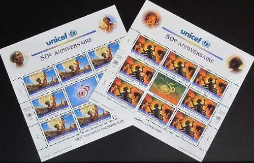 UNO GENF 1996 Mi-Nr. 301/02 Kleinbogen ** MNH