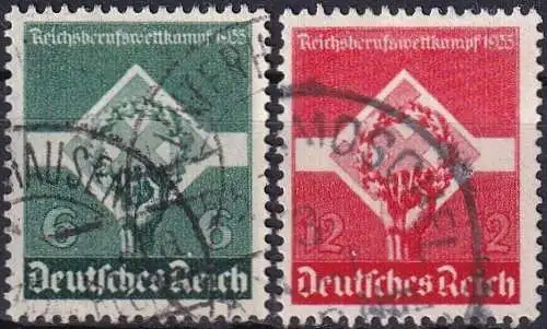 DEUTSCHES REICH 1935 Mi-Nr. 571/72 o used