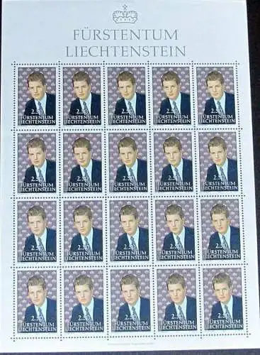 LIECHTENSTEIN 1992 Mi-Nr. 1053 Kleinbogen ** MNH