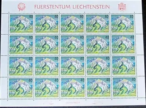 LIECHTENSTEIN 1991 Mi-Nr. 1023 Kleinbogen ** MNH