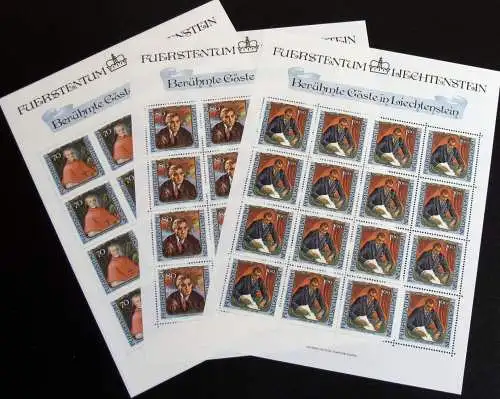 LIECHTENSTEIN 1984 Mi-Nr. 839/42 Kleinbogen ** MNH