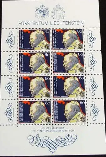 LIECHTENSTEIN 1983 Mi-Nr. 830 Kleinbogen ** MNH