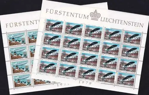 LIECHTENSTEIN 1979 Mi-Nr. 723/24 Kleinbogen ** MNH