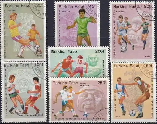 BURKINA FASO 1986 Mi-Nr. 988/94  o used - aus Abo