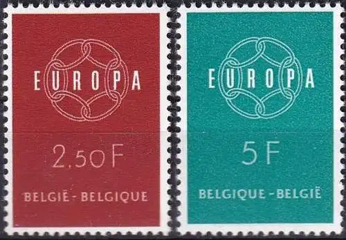 BELGIEN 1959 Mi-Nr. 1164/65 ** MNH - CEPT