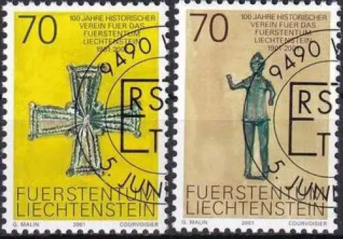 LIECHTENSTEIN 2001 Mi-Nr. 1266/67 o used - aus Abo