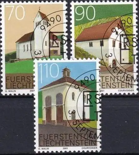 LIECHTENSTEIN 2001 Mi-Nr. 1268/70 o used - aus Abo