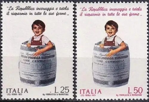 ITALIEN 1971 Mi-Nr. 1347/48 ** MNH