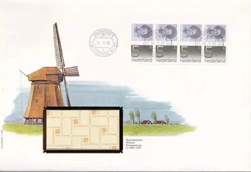 NIEDERLANDE 1982 Mi-Nr. MH 28 Markenheft-FDC