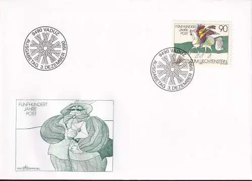 LIECHTENSTEIN 1990 Mi-Nr. 1004 FDC