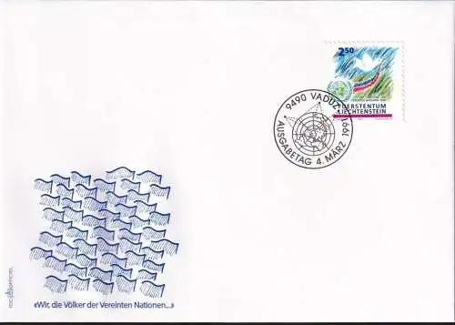 LIECHTENSTEIN 1991 Mi-Nr. 1015 FDC