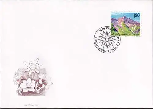 LIECHTENSTEIN 1992 Mi-Nr. 1038 FDC