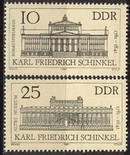 DDR 1981 Mi-Nr. 2619/20 ** MNH