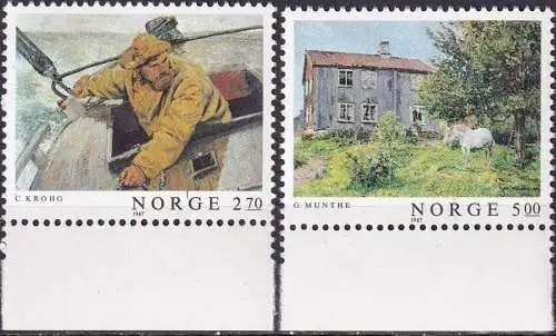 NORWEGEN 1987 Mi-Nr. 979/80 ** MNH