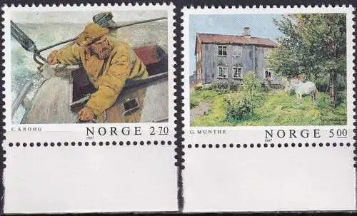 NORWEGEN 1987 Mi-Nr. 979/80 ** MNH