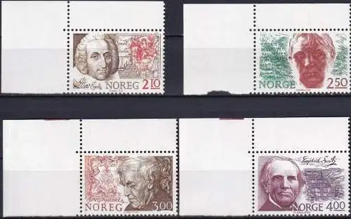 NORWEGEN 1986 Mi-Nr. 954/57 ** MNH