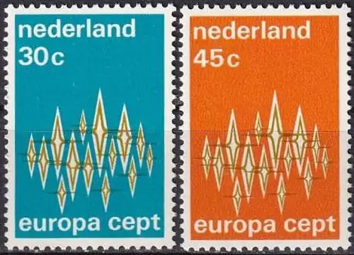 NIEDERLANDE 1972 Mi-Nr. 987/88 ** MNH - CEPT