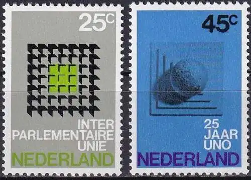 NIEDERLANDE 1970 Mi-Nr. 946/47 ** MNH