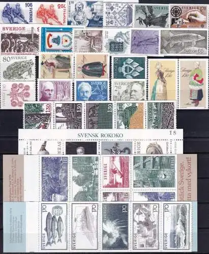 SCHWEDEN 1979 Mi-Nr. 1053-1095 Jahrgang/year set ** MNH