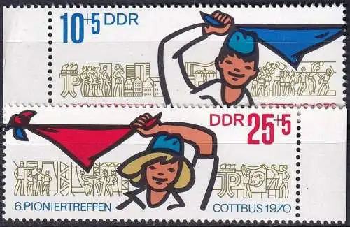 DDR 1970 Mi-Nr. 1596/97 ** MNH