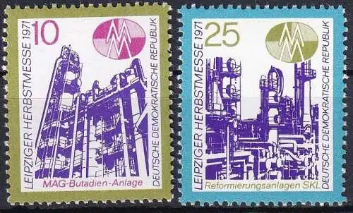 DDR 1971 Mi-Nr. 1700/01 ** MNH