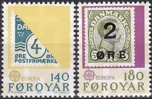 FÄRÖER 1979 Mi-Nr. 43/44 ** MNH - CEPT