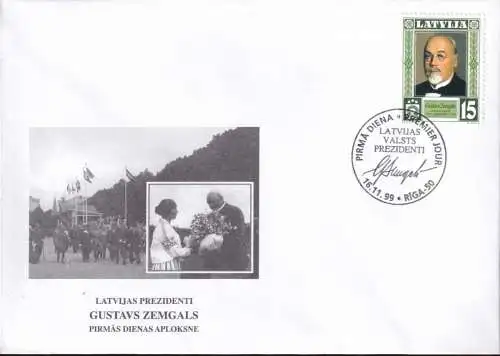 LETTLAND 1999 Mi-Nr. 512 FDC