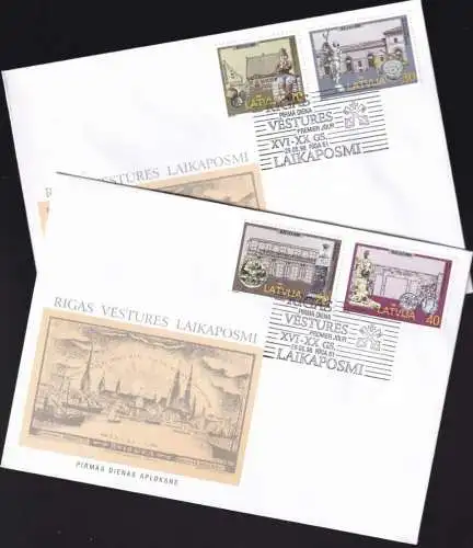 LETTLAND 1998 Mi-Nr. 481/84 FDC