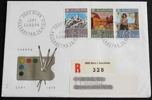 SCHWEIZ 1975 Mi-Nr. 1050/52 CEPT FDC