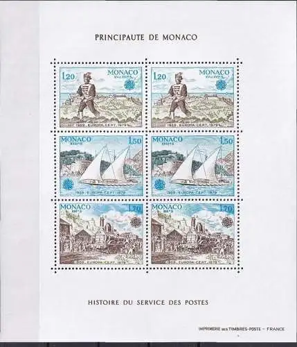 MONACO 1979 Mi-Nr. Block 15 ** MNH - CEPT