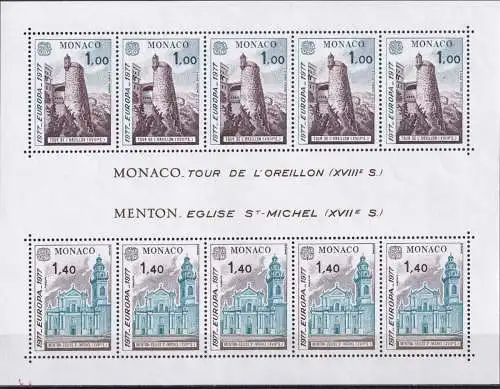 MONACO 1977 Mi-Nr. Block 11 ** MNH