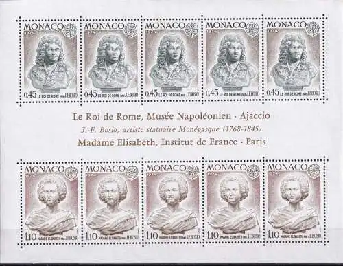 MONACO 1974 Mi-Nr. Block 7 ** MNH