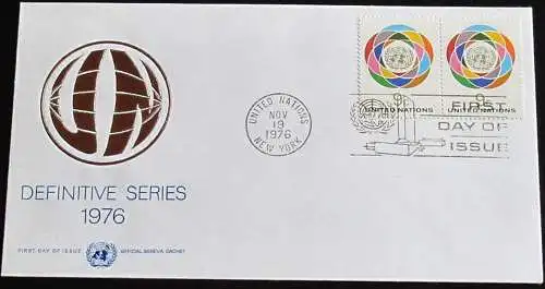 UNO NEW YORK 1976 Mi-Nr. 302 FDC