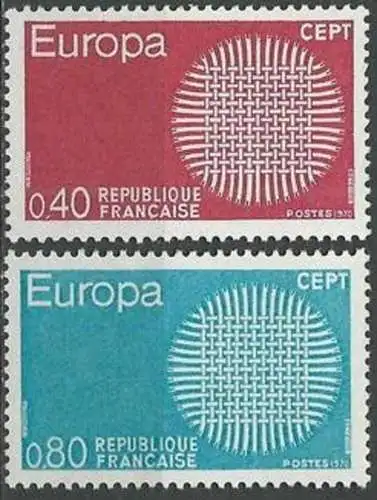 FRANKREICH 1970 Mi-Nr. 1710/11 ** MNH - CEPT