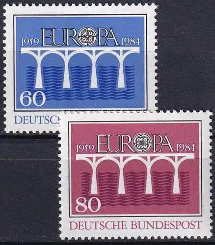 DEUTSCHLAND 1984 Mi-Nr. 1210/11 ** MNH